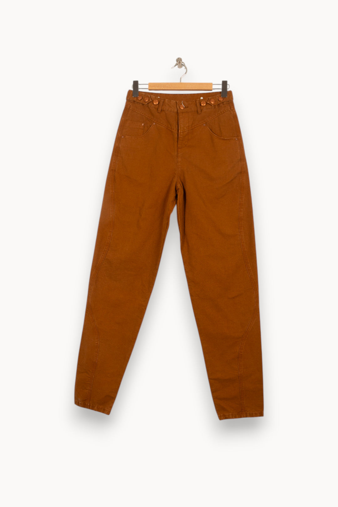 Pantalon Marron - Taille S/36 de la marque Bérénice | PARAD61211 - Vendu par Paradigme - Image 2