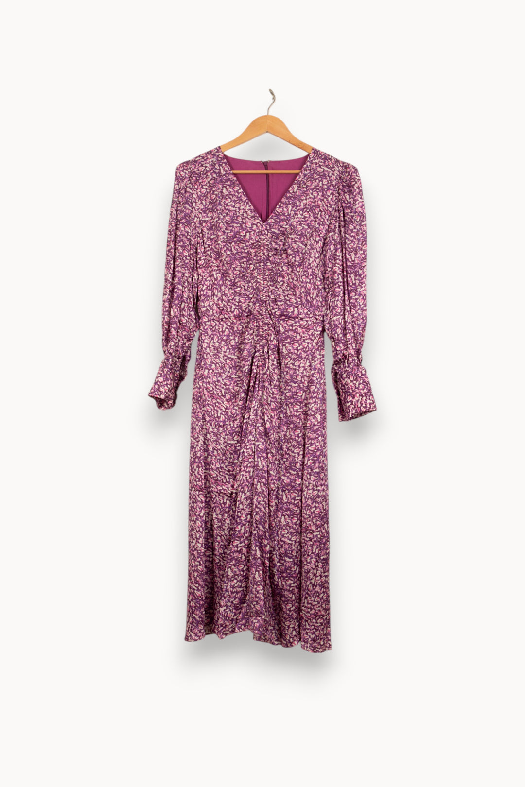 Robe Longue Violette et Blanche - Taille S/36 de la marque Bérénice | PARAD61224 - Vendu par Paradigme - Image 2
