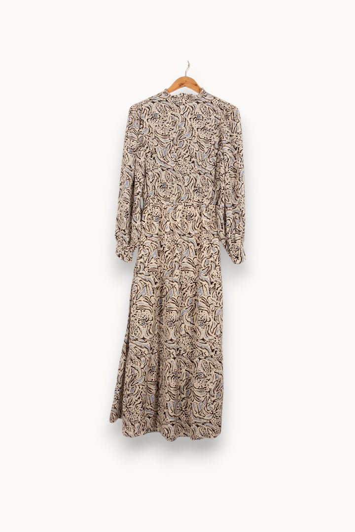Robe Longue Beige et Noir - Taille S/36 de la marque Bérénice | PARAD61227 - Vendu par Paradigme - Image 4