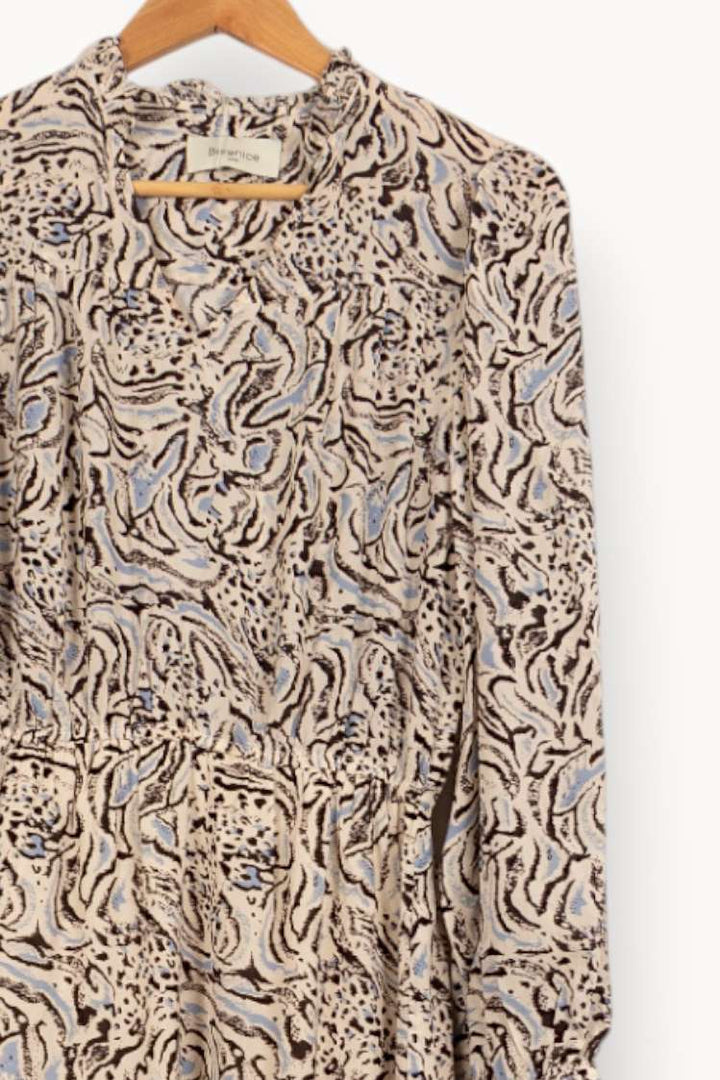 Robe Longue Beige et Noir - Taille S/36 de la marque Bérénice | PARAD61227 - Vendu par Paradigme - Image 3