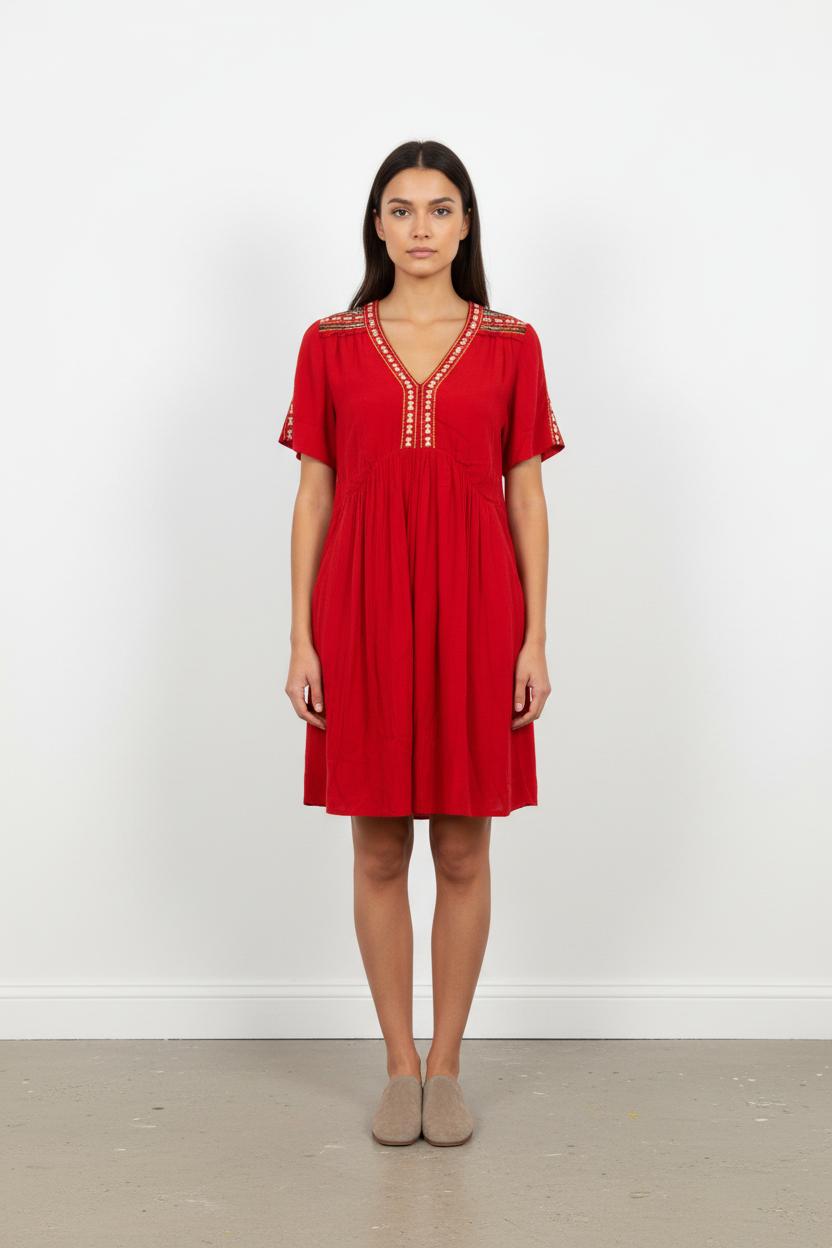 Robe Courte Rouge - Taille S/36