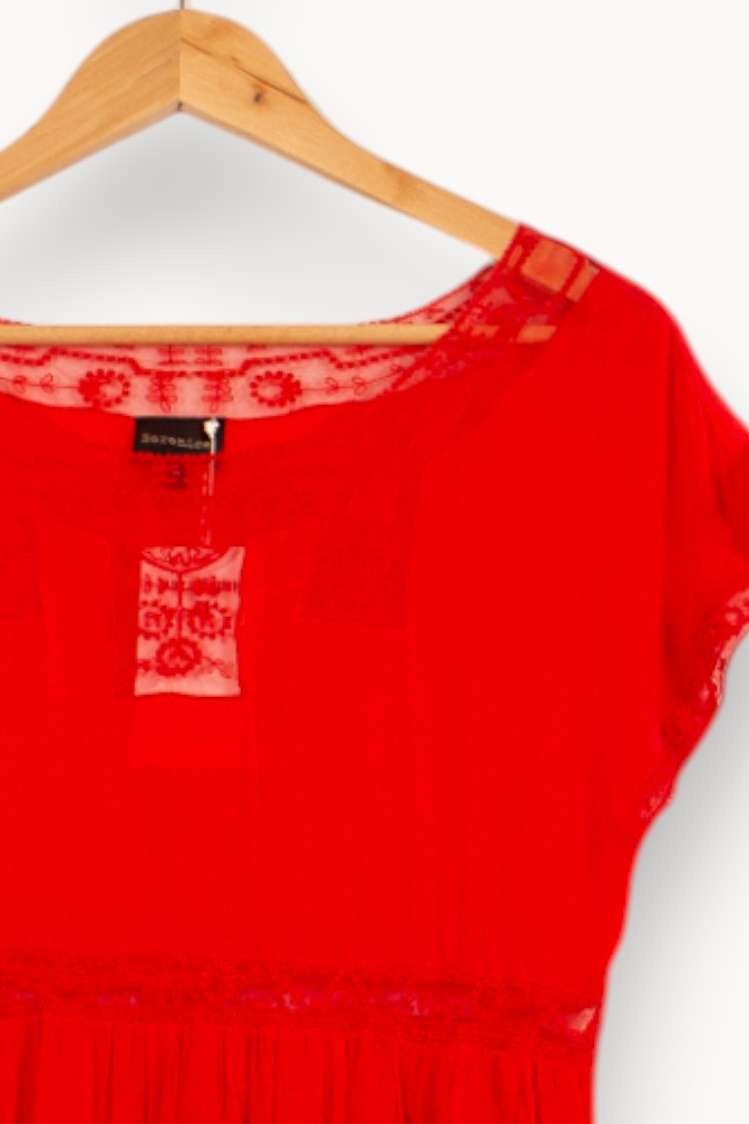 Robe Courte Rouge - Taille S/36 de la marque Bérénice | PARAD61234 - Vendu par Paradigme - Image 3