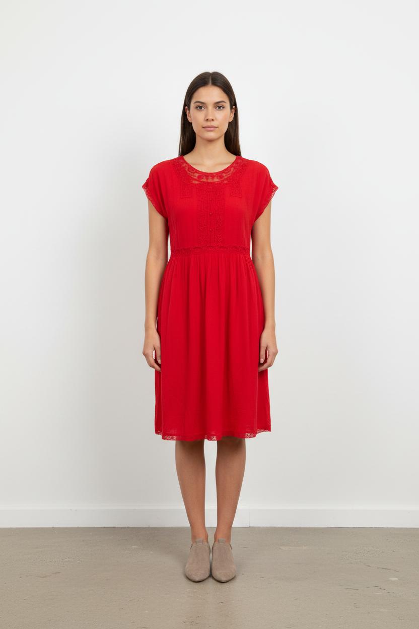 Robe Courte Rouge - Taille S/36
