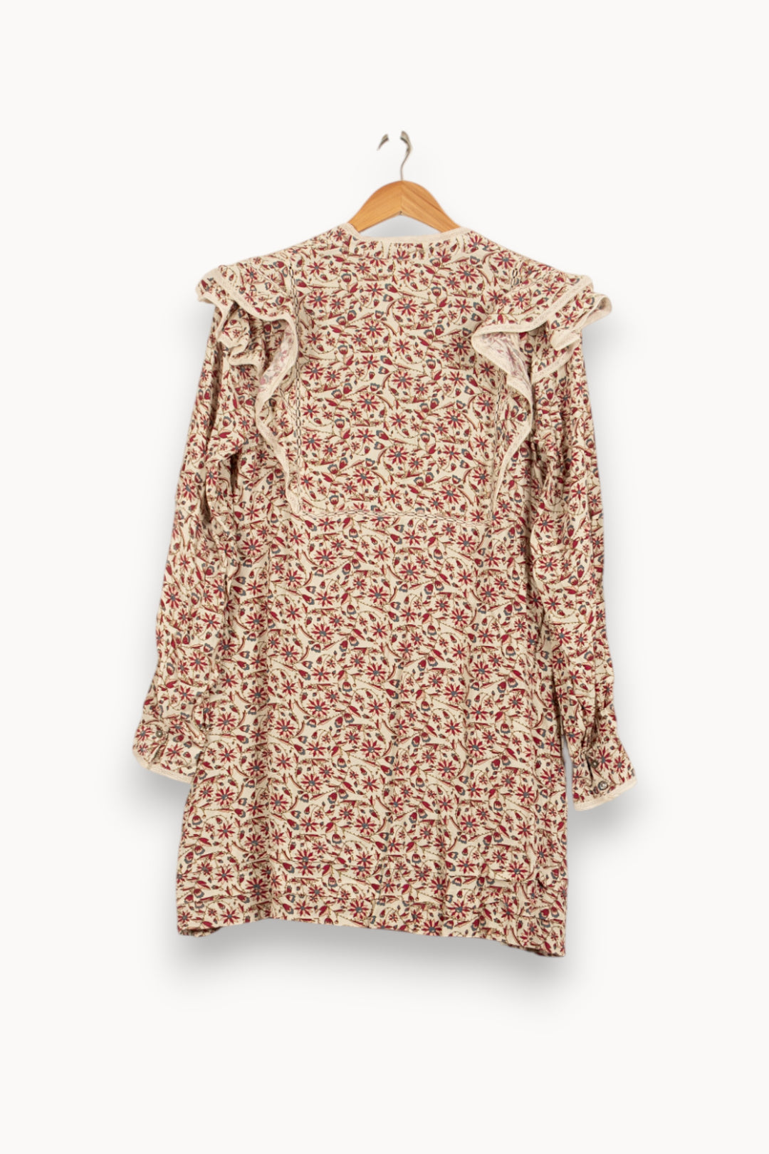 Robe Courte Écru et Rouge - Taille S/36 de la marque Bérénice | PARAD61236 - Vendu par Paradigme - Image 4