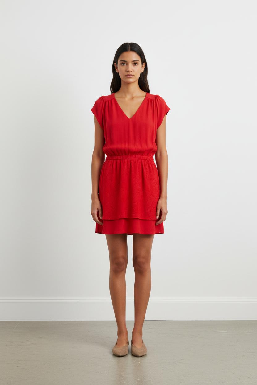 Robe Courte Rouge - Taille M/38