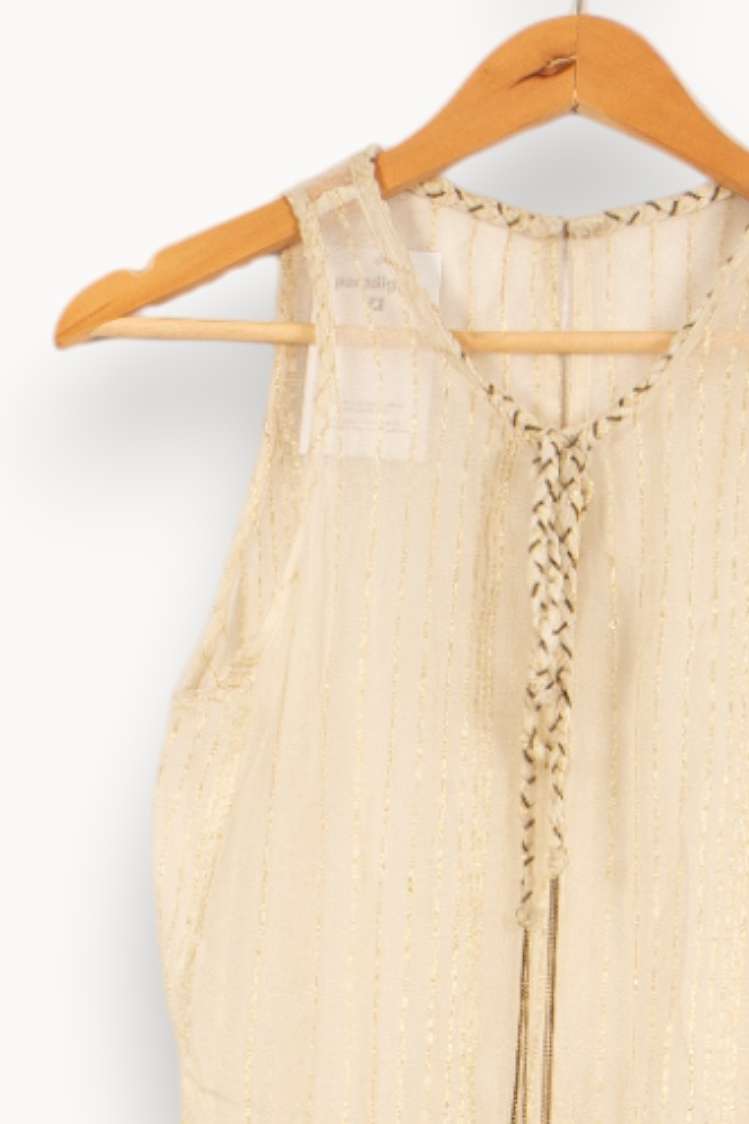 Robe Sans Manches Beige - Taille S/36 de la marque Bérénice | PARAD61241 - Vendu par Paradigme - Image 3