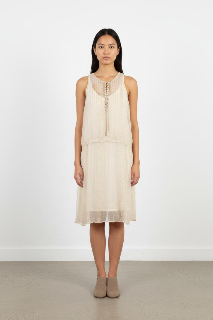 Robe Sans Manches Beige - Taille S/36