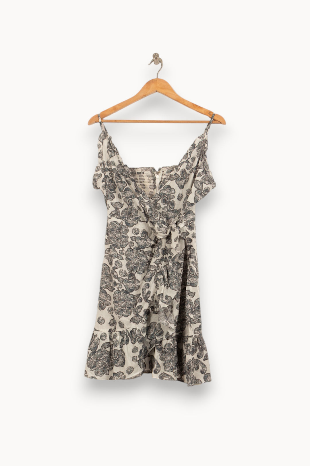 Robe Fleurie Blanche et Noire - Taille S/36 de la marque Bérénice | PARAD61242 - Vendu par Paradigme - Image 2