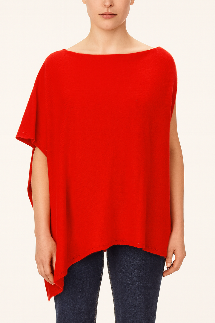 Poncho Rouge - Taille T.U.