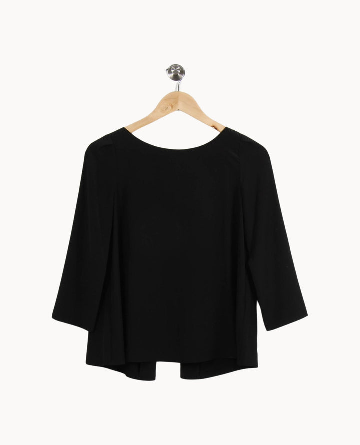 Blouse Noire - Taille S/36 de la marque Claudie Pierlot | PARAD61260 - Vendu par Paradigme - Image 4