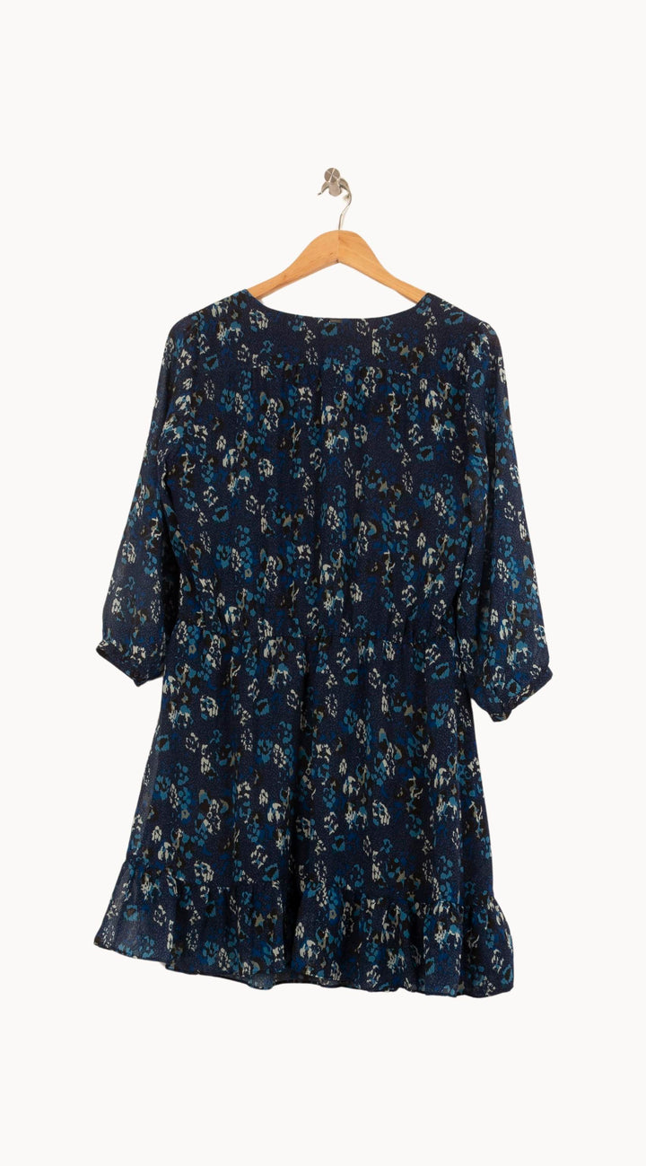 Robe Fleurie Bleue - Taille L/40 de la marque IKKS | PARAD61265 - Vendu par Paradigme - Image 4