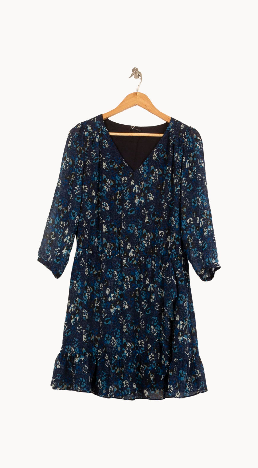 Robe Fleurie Bleue - Taille L/40 de la marque IKKS | PARAD61265 - Vendu par Paradigme - Image 2