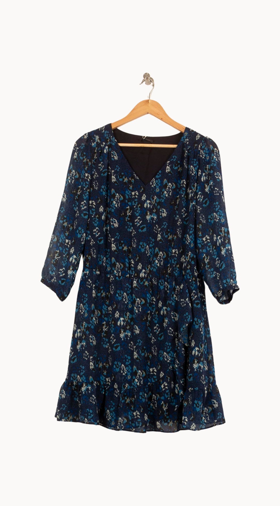 Robe Fleurie Bleue - Taille L/40 de la marque IKKS | PARAD61265 - Vendu par Paradigme - Image 2