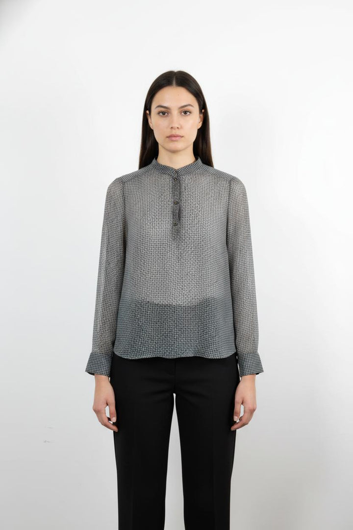 Blouse Noire et Blanche - Taille S/36