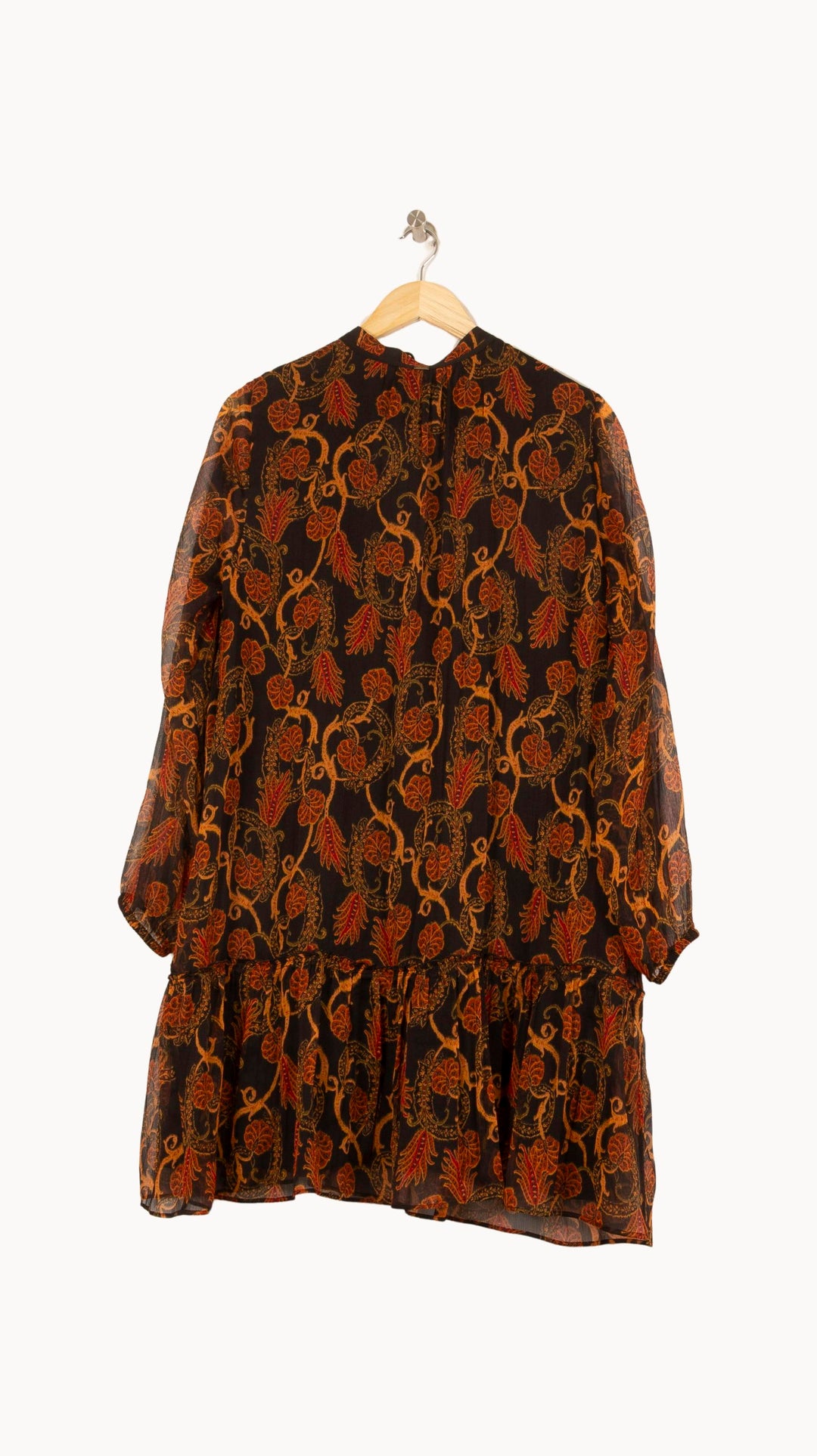 Robe Midi Noire et Orange - Taille XL/42 de la marque IKKS | PARAD61278 - Vendu par Paradigme - Image 4