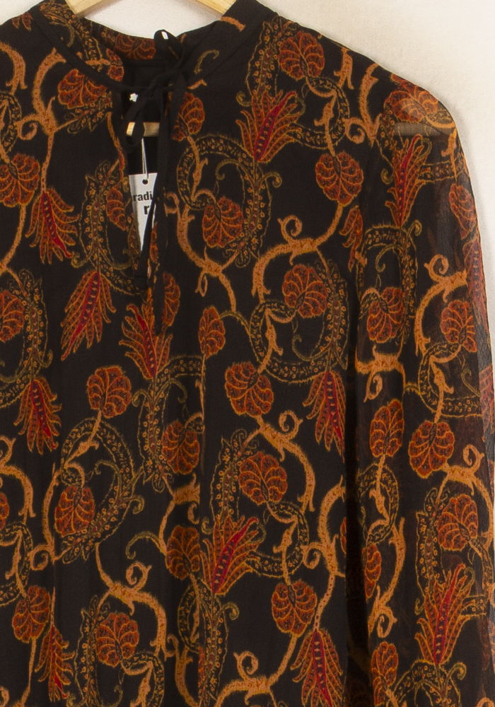 Robe Midi Noire et Orange - Taille XL/42 de la marque IKKS | PARAD61278 - Vendu par Paradigme - Image 3