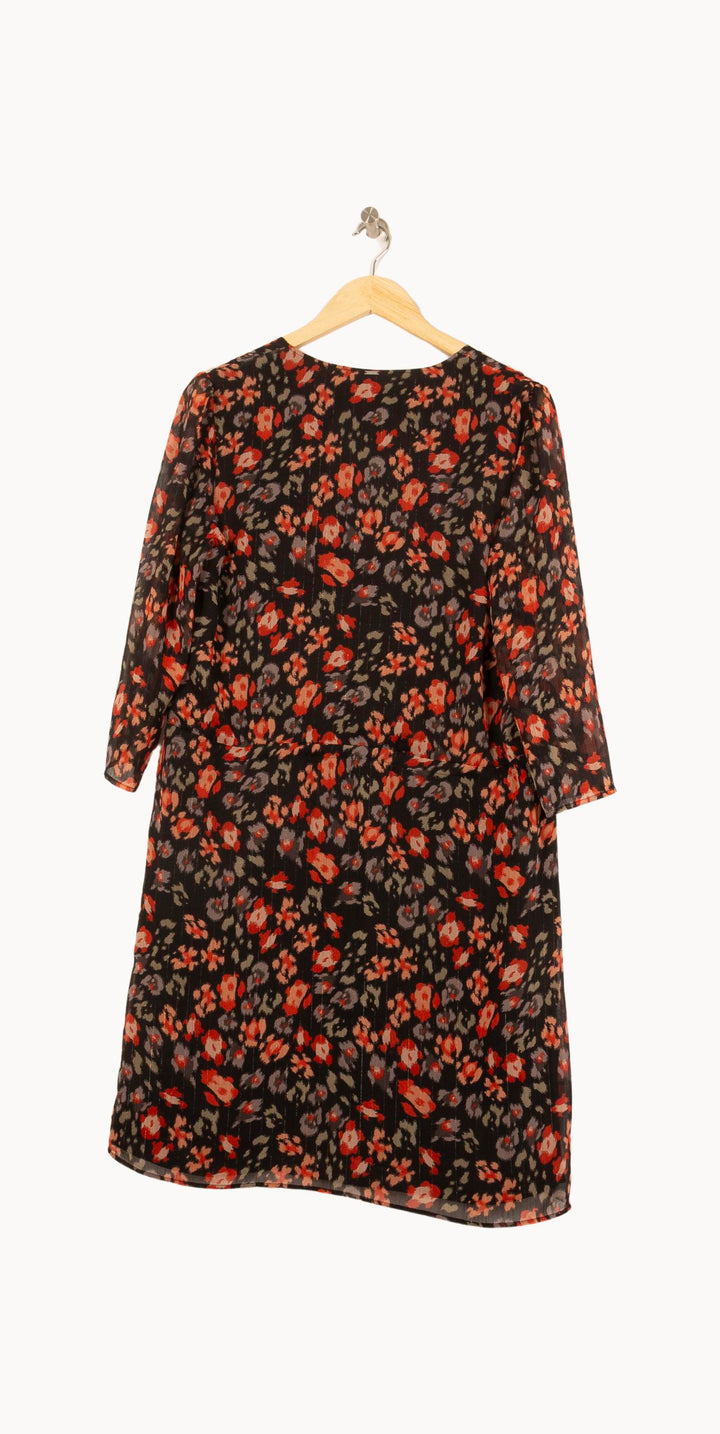 Robe Midi Noire et Rouge - Taille XL/42 de la marque IKKS | PARAD61279 - Vendu par Paradigme - Image 4