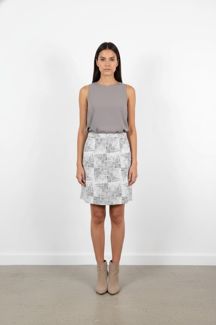 Jupe Blanche et Noire - Taille L/40