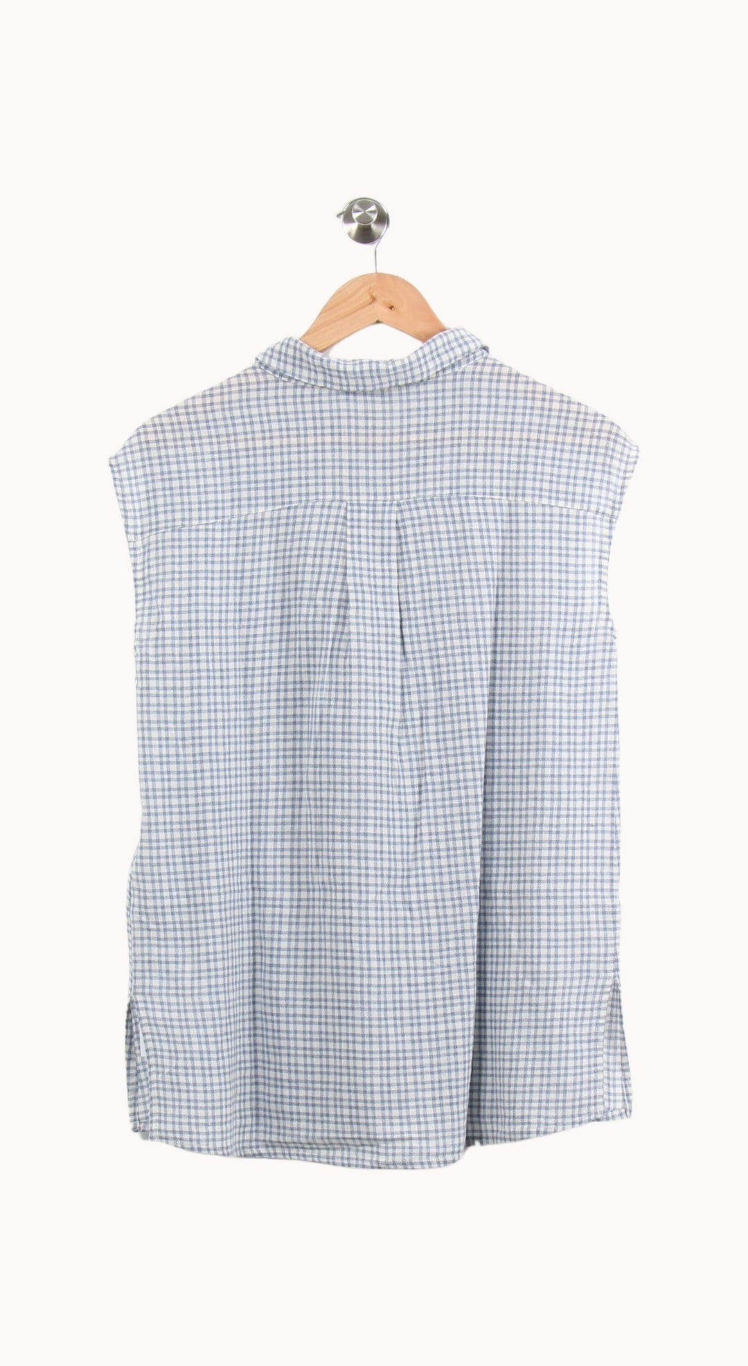 Chemisier Sans Manches Bleu et Blanc - Taille M/38 de la marque La Fée Maraboutée | PARAD61288 - Vendu par Paradigme - Image 4