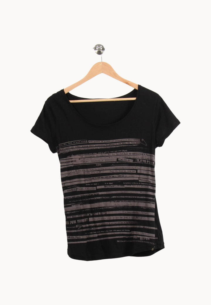Tee-shirt Noir - Taille L/40 de la marque IKKS | PARAD61295 - Vendu par Paradigme - Image 2