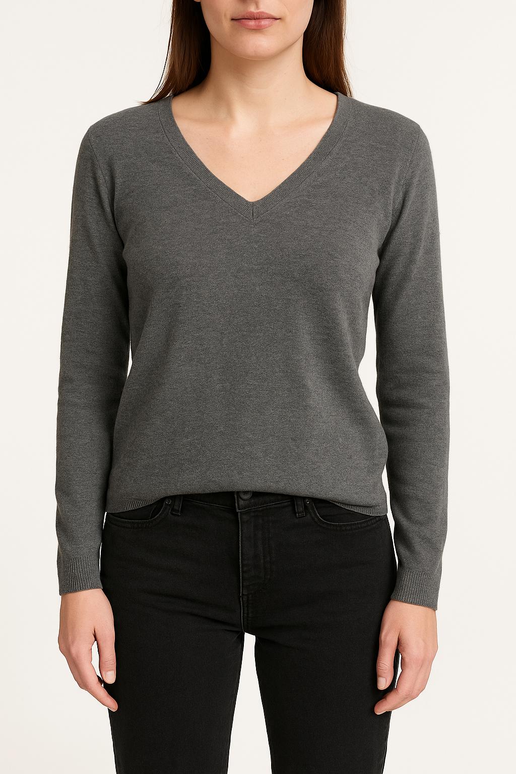 Pull Gris - Taille S/36 de la marque Majestic Filatures | PARAD61296 - Vendu par Paradigme - Image 1