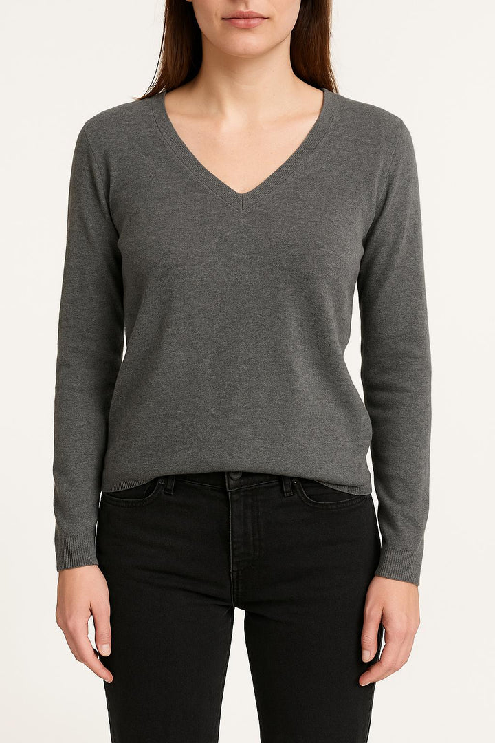 Pull Gris - Taille S/36 de la marque Majestic Filatures | PARAD61296 - Vendu par Paradigme - Image 1