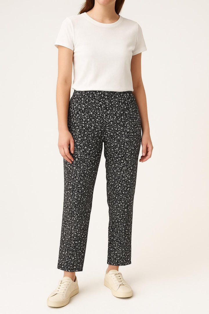 Pantalon Noir et Blanc - Taille M/38 de la marque IKKS | PARAD61300 - Vendu par Paradigme - Image 1