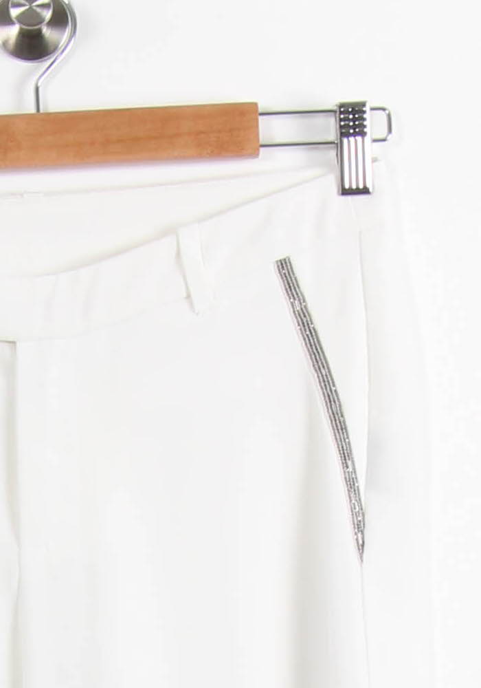 Pantalon Blanc - Taille S/36 de la marque IKKS | PARAD61302 - Vendu par Paradigme - Image 3