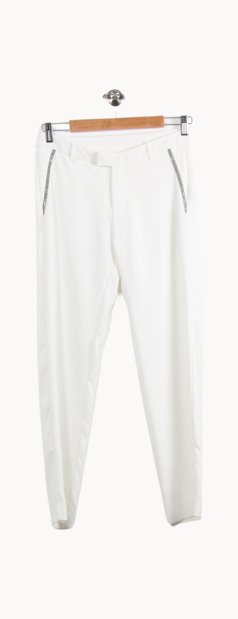 Pantalon Blanc - Taille S/36 de la marque IKKS | PARAD61302 - Vendu par Paradigme - Image 2