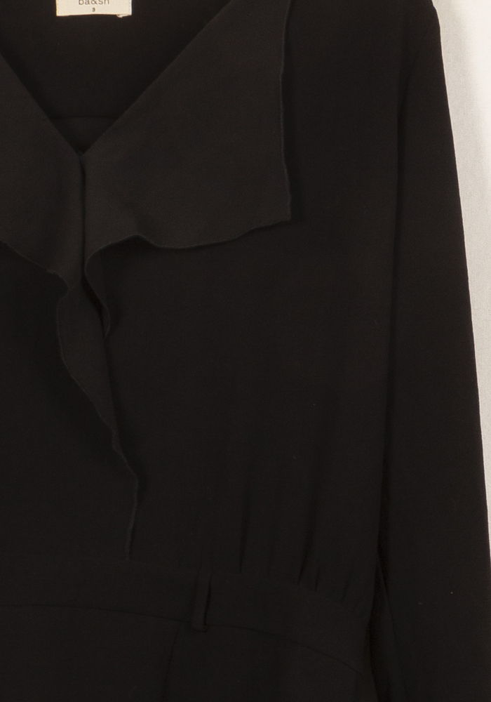 Robe Midi Noire - Taille L/40 de la marque ba&sh | PARAD61309 - Vendu par Paradigme - Image 3