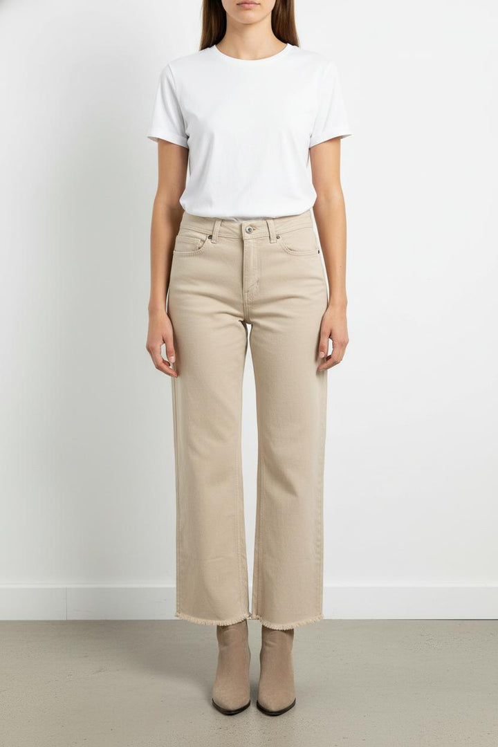 Jean Beige - Taille S/36 de la marque La Fée Maraboutée | PARAD61310 - Vendu par Paradigme - Image 1