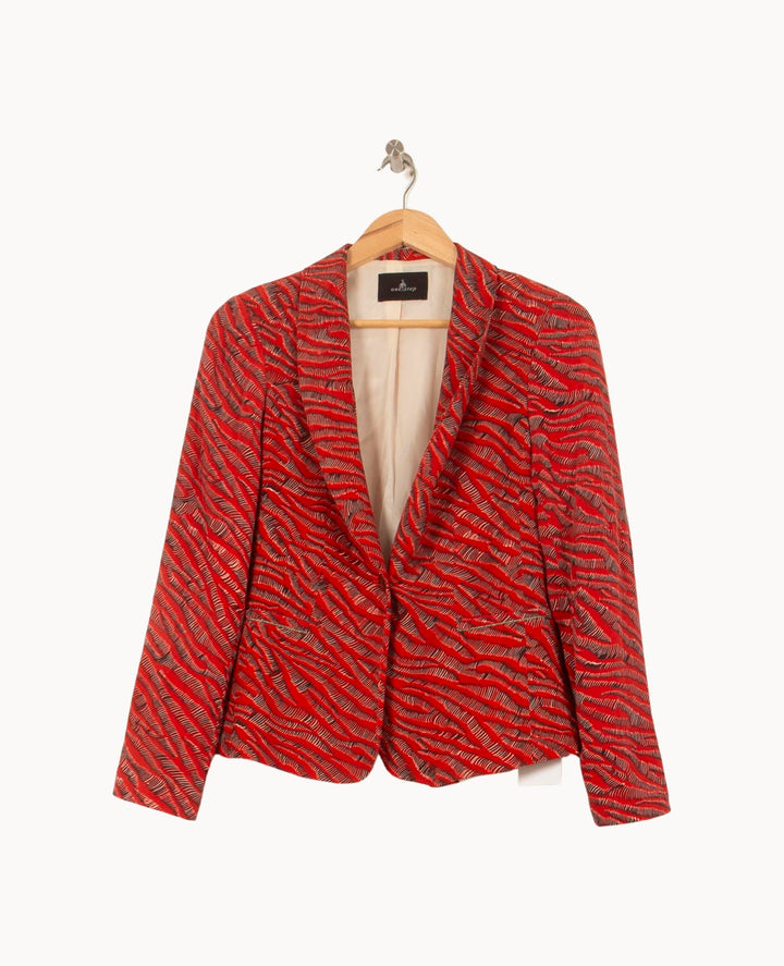 Veste Rouge et Noire - Taille S/36 de la marque One Step | PARAD61311 - Vendu par Paradigme - Image 2
