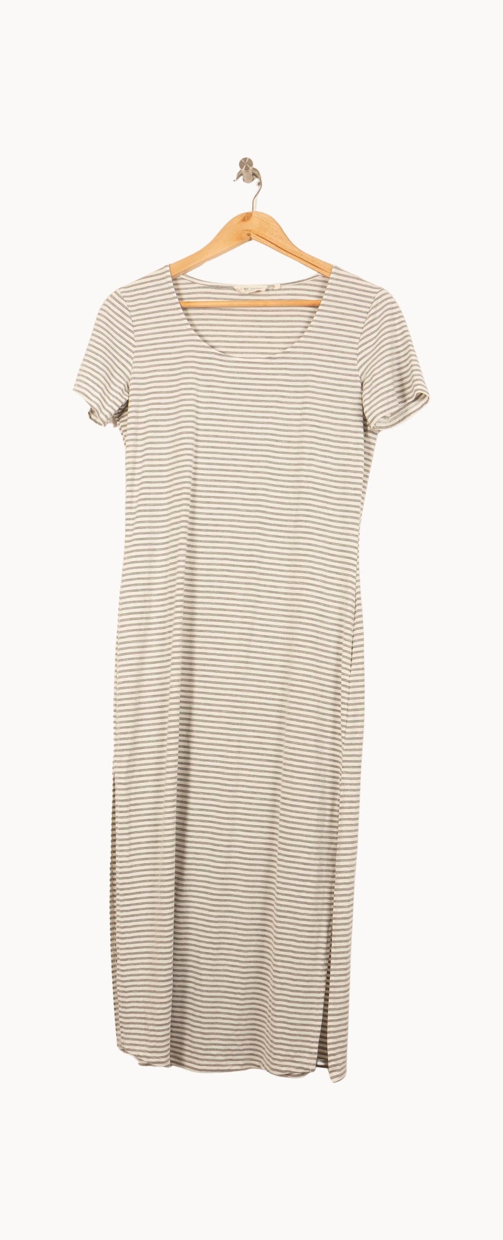 Robe Longue Rayée Grise et Blanche - Taille M/38 de la marque Marie Sixtine | PARAD61316 - Vendu par Paradigme - Image 2