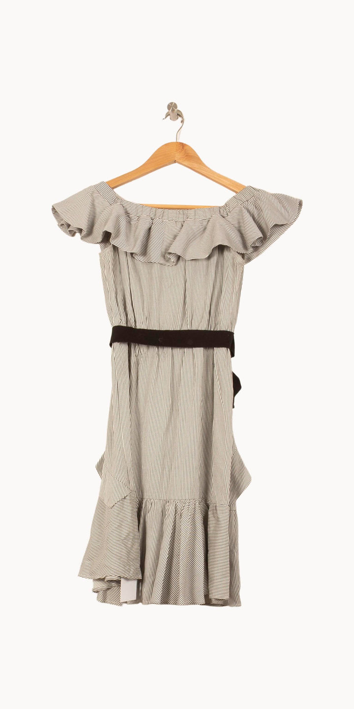 Robe Courte Grise et Noire - Taille M/38 de la marque Maje | PARAD61317 - Vendu par Paradigme - Image 4