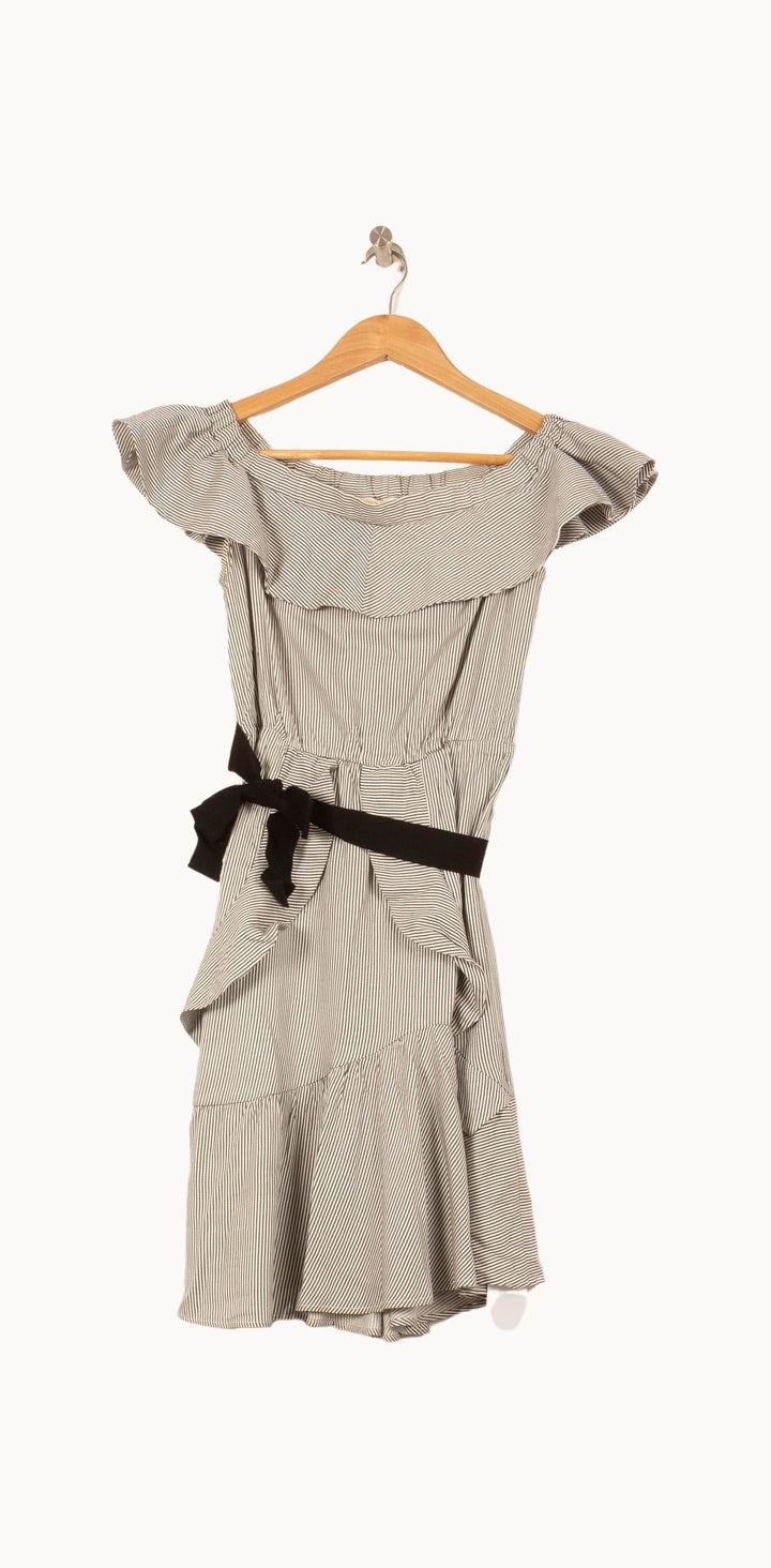 Robe Courte Grise et Noire - Taille M/38 de la marque Maje | PARAD61317 - Vendu par Paradigme - Image 2