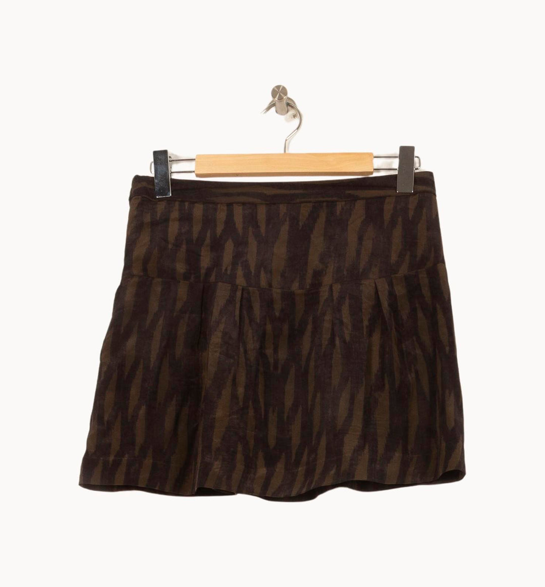 Jupe Courte Marron et Noir - Taille XS/34 de la marque Isabel Marant | PARAD61322 - Vendu par Paradigme - Image 4
