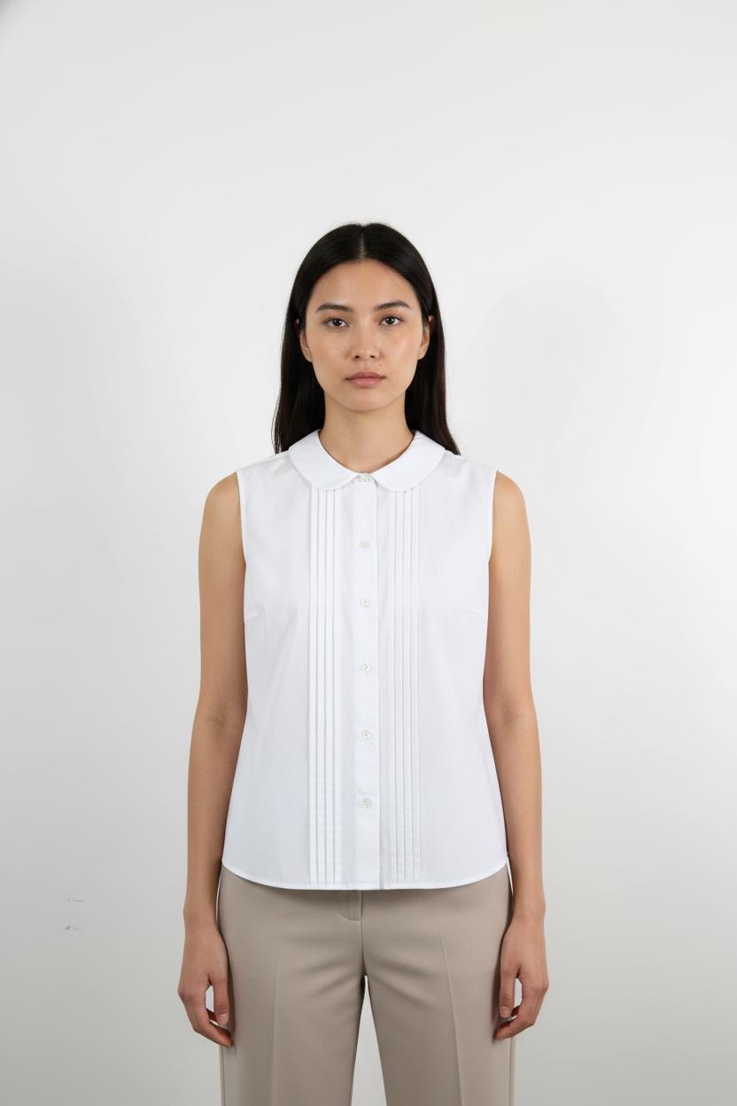 Blouse Sans Manches Blanche - Taille XXL/44