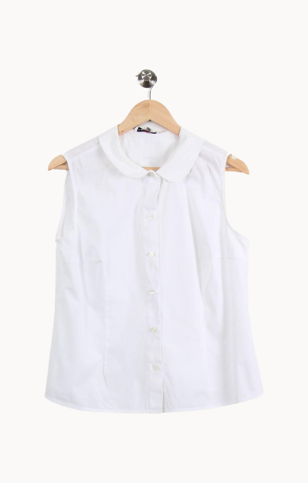 Blouse Sans Manches Blanche - Taille XXL/44 de la marque Agnès b. | PARAD61333 - Vendu par Paradigme - Image 2