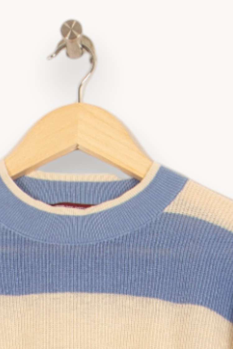 Pull Bleu et Beige - Taille S/36 de la marque Comptoir des Cotonniers | PARAD61340 - Vendu par Paradigme - Image 3