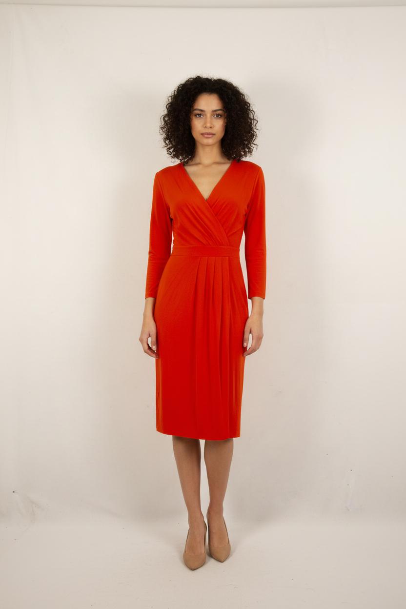 Robe Cache-Cœur Orange - Taille M/38