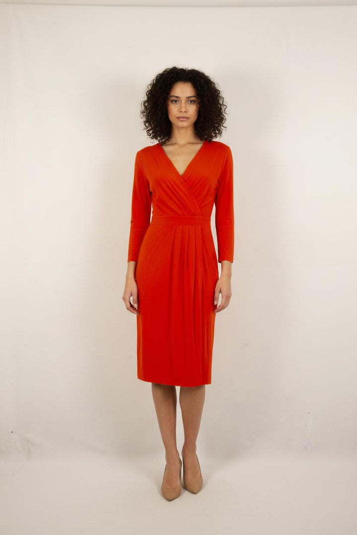 Robe Cache-Cœur Orange - Taille M/38