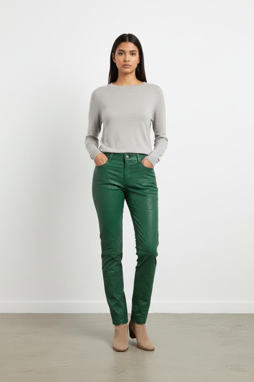 Pantalon Slim Vert - Taille XS/34