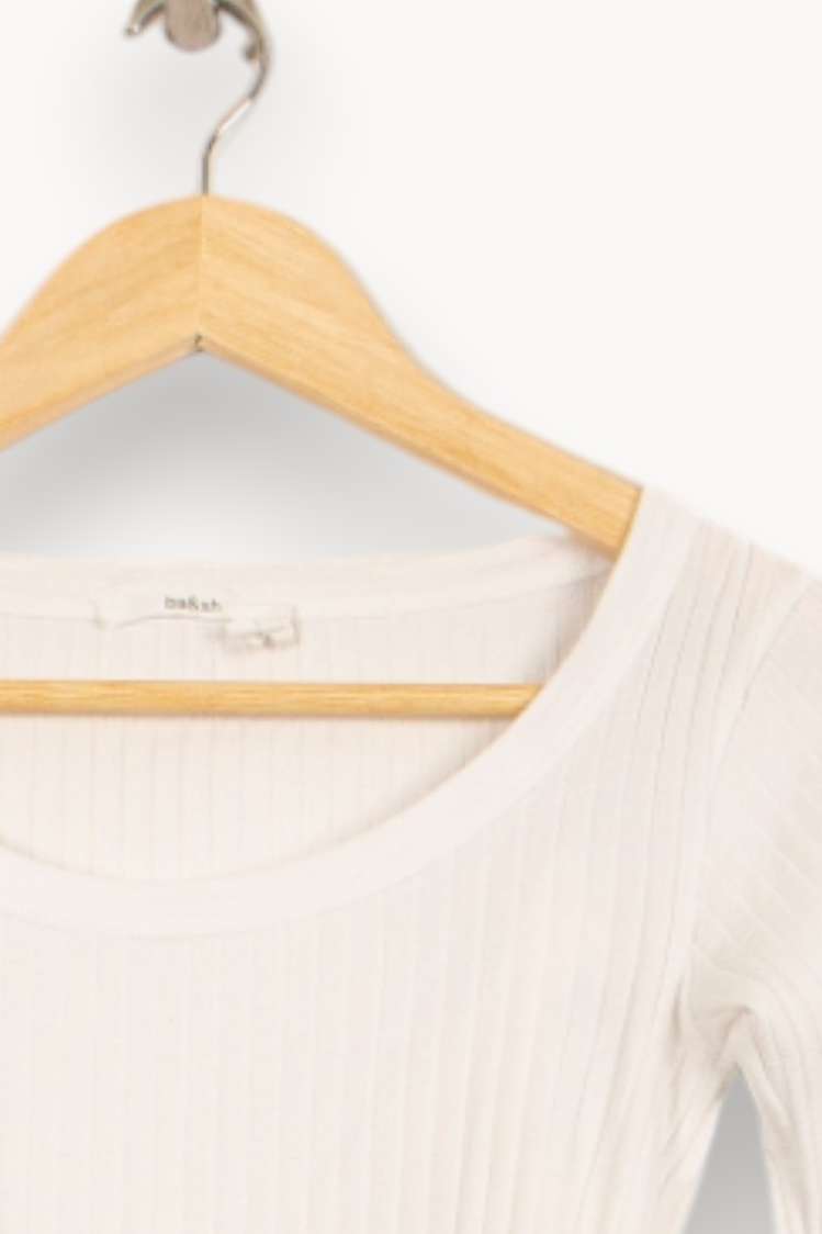 Top Blanc - Taille XS/34 de la marque ba&sh | PARAD61361 - Vendu par Paradigme - Image 3