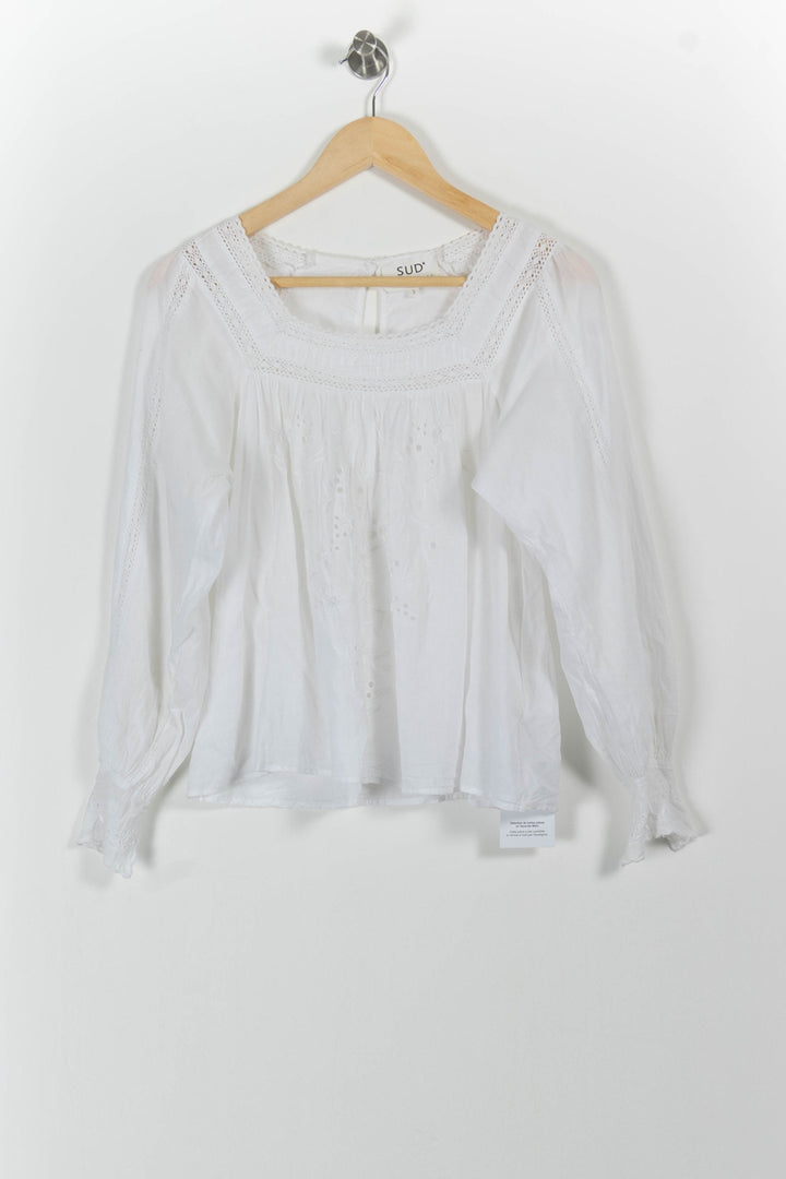 Blouse Blanche - Taille S/36 de la marque Sud express | PARAD61369 - Vendu par Paradigme - Image 2