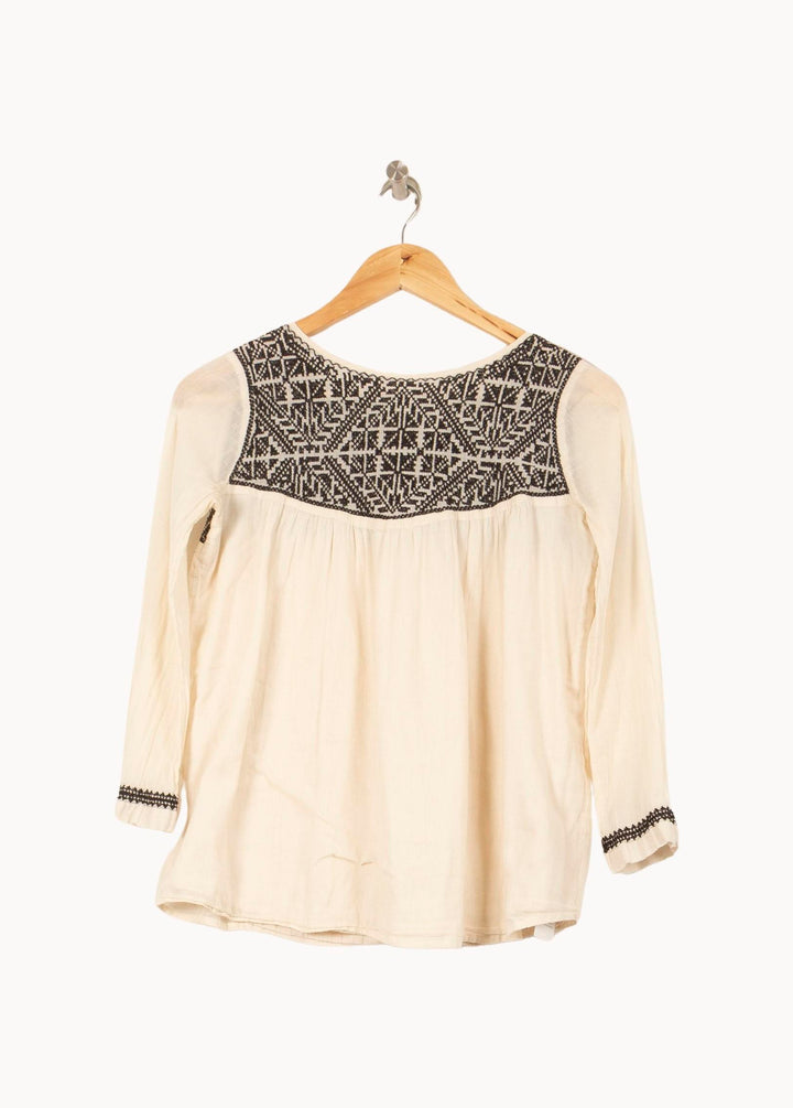 Blouse Blanche et Noire - Taille XS/34 de la marque ba&sh | PARAD61379 - Vendu par Paradigme - Image 4