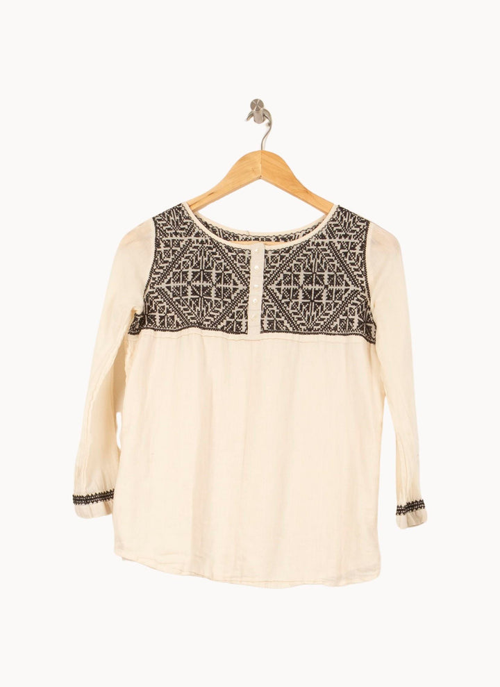 Blouse Blanche et Noire - Taille XS/34 de la marque ba&sh | PARAD61379 - Vendu par Paradigme - Image 2