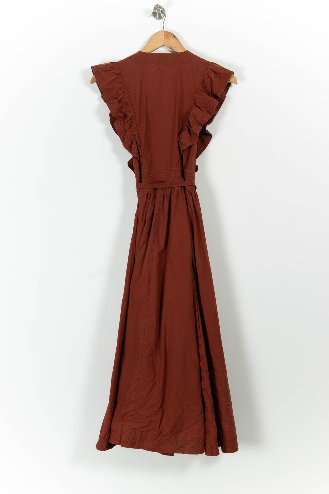 Robe Longue Marron - Taille S/36 de la marque Vanessa Bruno | PARAD61389 - Vendu par Paradigme - Image 4