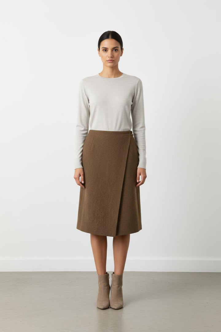 Jupe Midi Marron - Taille S/36