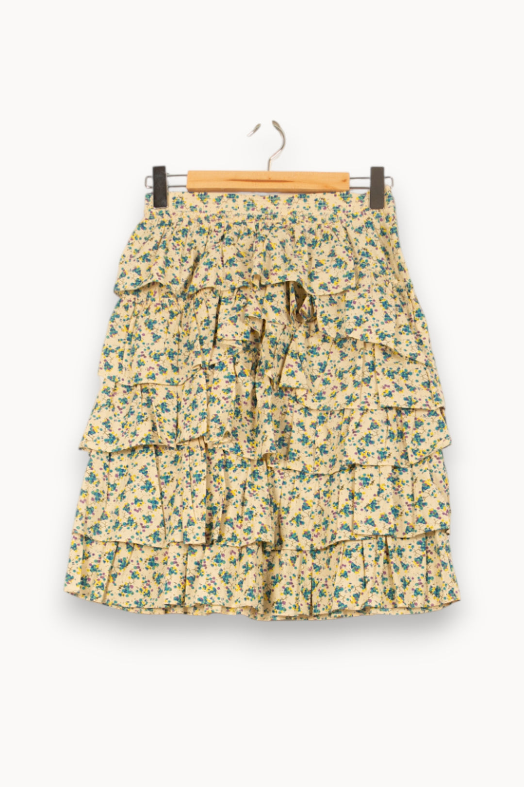 Jupe Volantée Jaune et Bleue - Taille S/36 de la marque Zadig&Voltaire | PARAD61402 - Vendu par Paradigme - Image 2