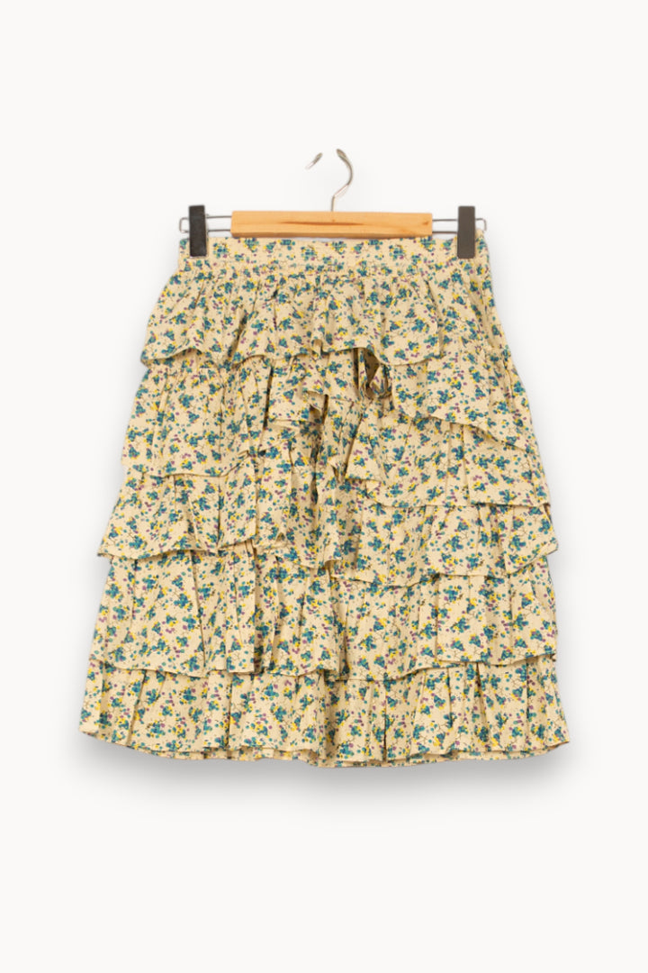 Jupe Volantée Jaune et Bleue - Taille S/36 de la marque Zadig&Voltaire | PARAD61402 - Vendu par Paradigme - Image 2